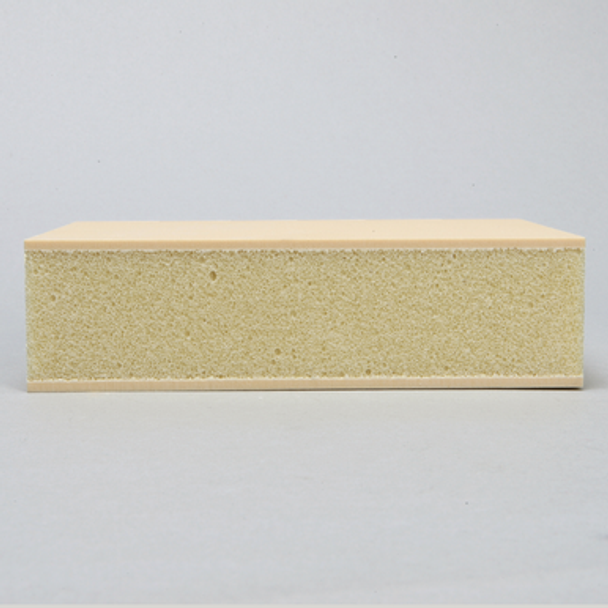 Block, Cellular Foam, 20 PCF Double Laminated with 3mm 40 PCF