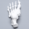 Foot, Solid White Plastic, Left