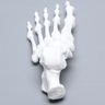 Foot, Solid White Plastic, Left