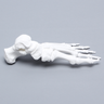 Foot, Solid White Plastic, Left