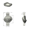 Patella, absolute™ 4th Gen., 17 PCF Solid Foam Core, Large