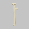 Canine Tibia with Vise Attachment, Foam Cortical Shell, Right