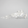 Foot, Solid Clear Plastic, Left