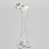 Femur without Canal, Solid Clear Plastic, Medium