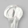 Humerus without Canal, Solid Clear Plastic