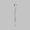 Humerus without Canal, Solid Clear Plastic