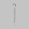 Humerus without Canal, Solid Clear Plastic