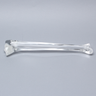 Tibia with 12.5 mm Canal, Solid Clear Plastic