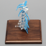 Spine with Nerve Roots, Cervical, Solid Clear Plastic