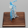 Spine with Nerve Roots, Cervical, Solid Clear Plastic