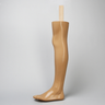 Partial Leg, Soft Tissue, without Bones for Casting Applications, Left