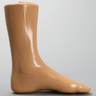 Foot and Ankle with Fracture and Radiopaque Bones, Encased
