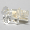 Vertebra L5 with Open Cell Cancellous, Solid Clear Plastic
