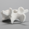 Vertebra, L4, Solid White Plastic