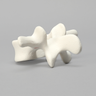 Vertebra, L3, Foam Cortical Shell, For Spinal Navigation