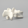 Vertebra, L3, Foam Cortical Shell, For Spinal Navigation