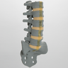 Spine, Lumbar, L1-Sacrum, Anterior and Posterior Ligaments, Radiopaque