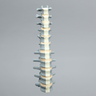 Spine, Lumbar, T7-L5, Osteoporotic Vertebrae, Radiopaque