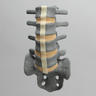 Spine, Lumbar, L2-Sacrum, Radiopaque