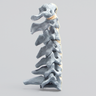 Spine, Cervical , with Anterior Ligament, Radiopaque