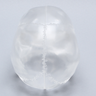 Skull, Full, Articulated, Solid Clear Plastic
