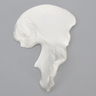 Hemi Pelvis, Female, Solid White Plastic, Left