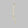 Knee with Four Stretch Cord Ligaments, Solid Foam, Right