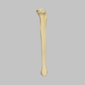 Tibia with 12.7 mm Canal, Solid Foam, Left, Large