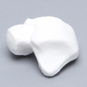Talus, Solid White Plastic, Left