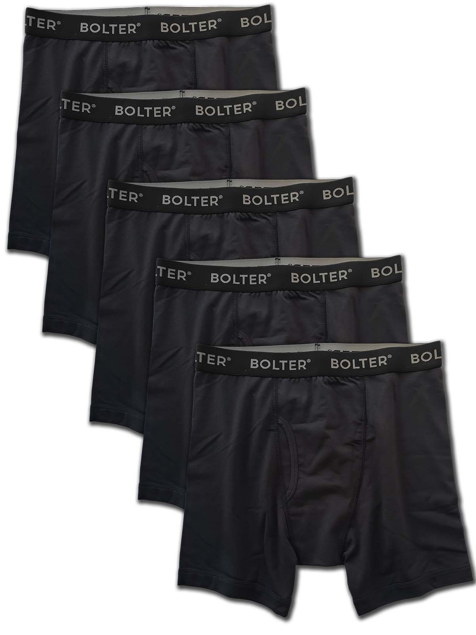 5-Pack Black Boxer Briefs