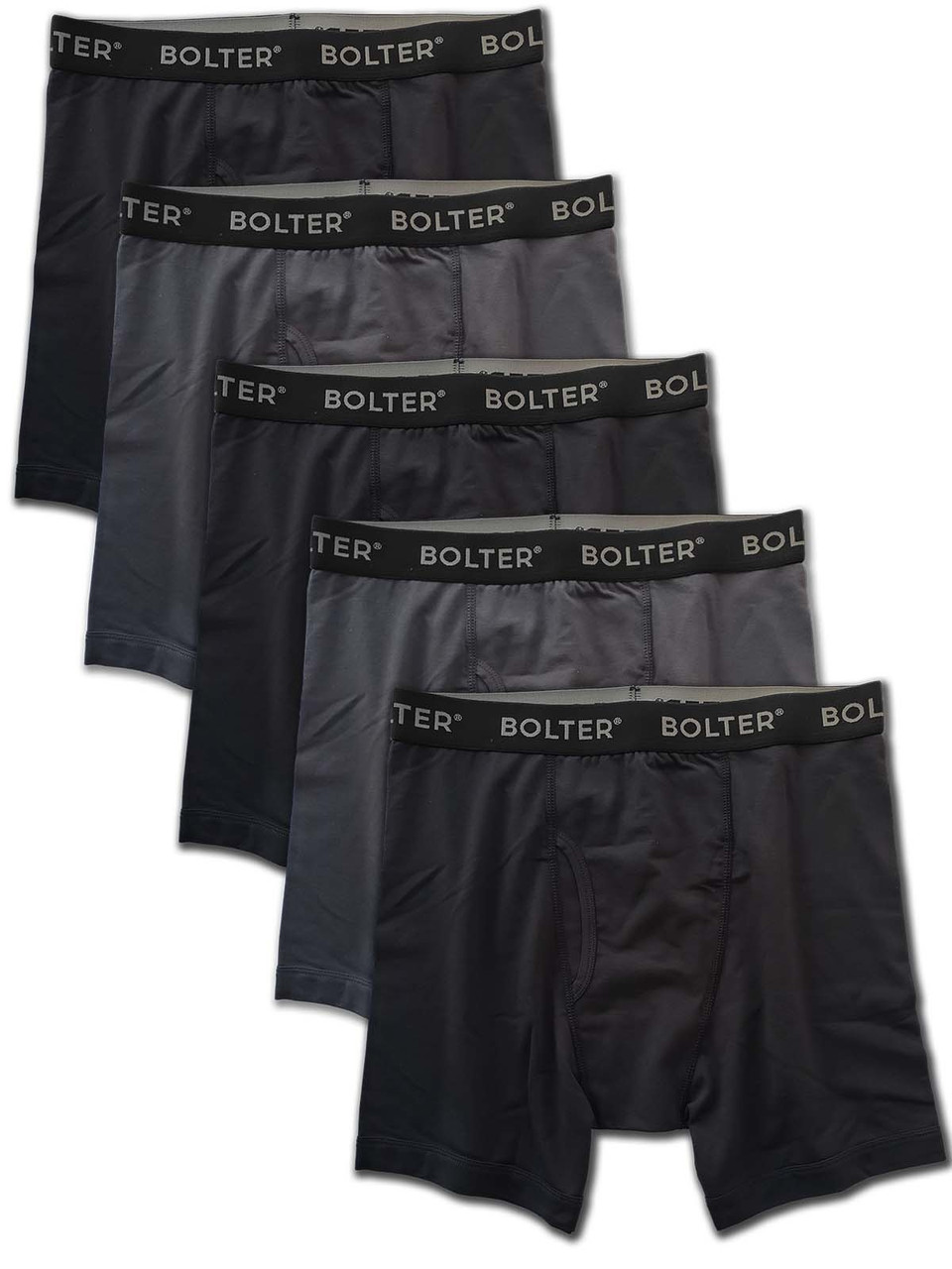 Men's CoolZone® Boxer Briefs, Black and Grey 5+1 Bonus Pack