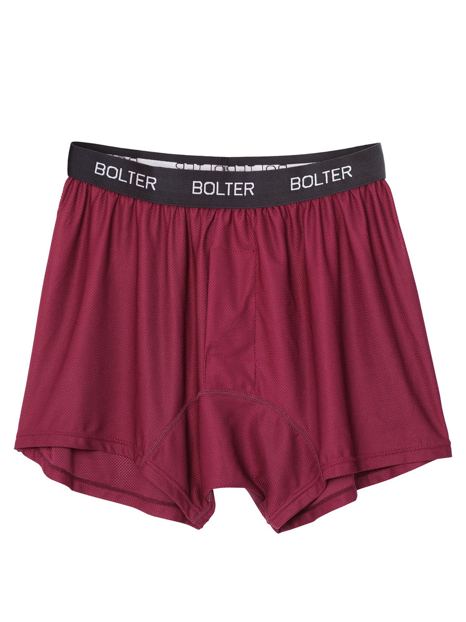 Bolter 4-Pack Men Nylon Spandex Performance Boxer Briefs (Large, 2 Blk / 2  Gry) 