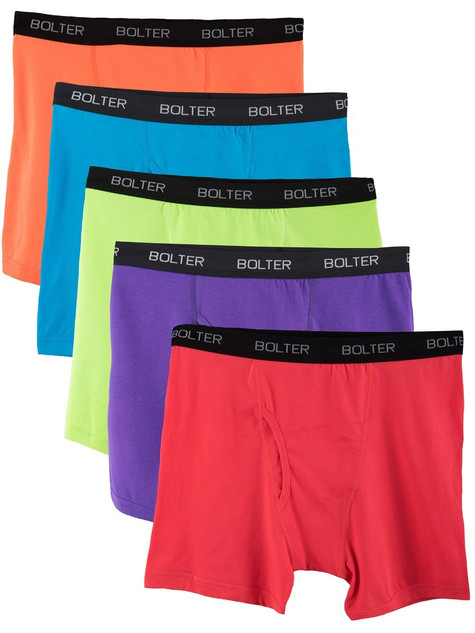 Cotton Stretch Boxer Briefs - 5 Pack