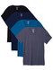 4-Pack V Neck T-shirt Cotton