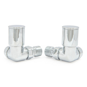M-MAN-008-CR-C-ALT00 - Marvine Modern Manual Corner Chrome Radiator Valves