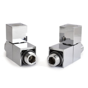 M-MAN-016-ST-C - Cubell Modern Manual Straight Chrome Radiator Valves