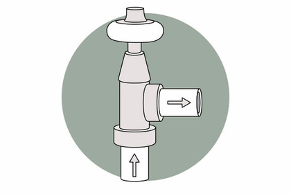 Anthracite Angled Radiator Valves