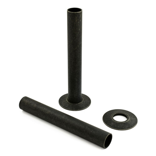 A-PIP-500-130-PEW - Radiator Pipe Covers 130mm Long - Pewter (Pair)