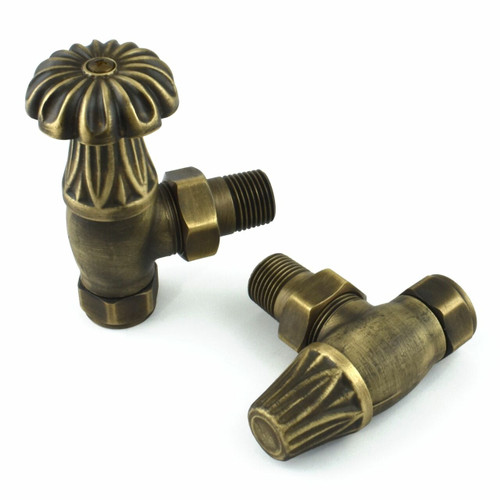 MS-VLVCHA-AB1 - Chartwell Angled Manual Radiator Valve - Brass (Manual)