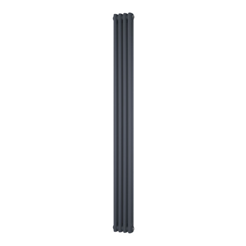 DR-A-COL-2-180196-ALT00 - Cheltenham Anthracite 2 Column Vertical Radiator H1800mm x W196mm