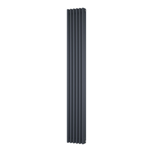 DR-A-COL-3-180287-ALT00 - Cheltenham Anthracite 3 Column Vertical Radiator H1800mm x W290mm