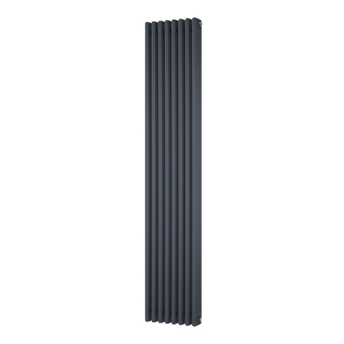 DR-A-COL-3-180376-ALT00 - Cheltenham Anthracite 3 Column Vertical Radiator H1800mm x W380mm