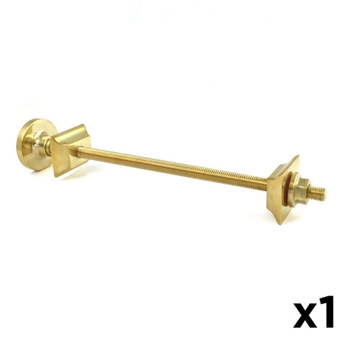 A-TIE-502-265-UB-x1 - Radiator Wall Stay 265mm - Unlacquered Brass (x1)