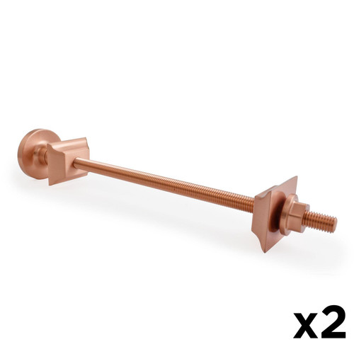 A-TIE-502-265-BC-x2 - Radiator Wall Stay 265mm - Brushed Copper (x2) A-TIE-502-265-BC-x2 - Radiator Wall Stay 265mm - Brushed Copper (x2)