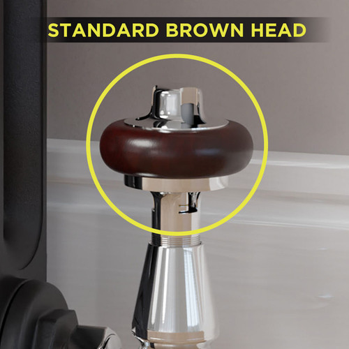 T-TRV-019-HAND-INC-BROWN - Wooden Handle For Flatford/Eastbury - Brown Standard