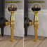T-TRV-019-AG-B-BLACK-HEAD-COMP - Flatford Traditional TRV Angled Brass Thermostatic Radiator Valves with Sleeves T-TRV-019-AG-B-BLACK-HEAD-COMP - Flatford Traditional TRV Angled Brass Thermostatic Radiator Valves with Sleeves