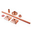 A-TIE-502-265-PC-ALT00 - Radiator Wall Stay 265mm - Polished Copper A-TIE-502-265-PC-ALT00 - Radiator Wall Stay 265mm - Polished Copper