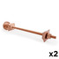 A-TIE-502-265-BC-x2 - Radiator Wall Stay 265mm - Brushed Copper (x2) A-TIE-502-265-BC-x2 - Radiator Wall Stay 265mm - Brushed Copper (x2)