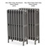CI-CLA636-07-08 - Classic 4 Column Cast Iron Radiator H636mm x W574mm CI-CLA636-07-08 - Classic 4 Column Cast Iron Radiator H636mm x W574mm