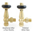 T-TRV-019-AG-UB-ALT07 - Flatford Traditional TRV Angled Unlacquered Brass Thermostatic Radiator Valves with Sleeves T-TRV-019-AG-UB-ALT07 - Flatford Traditional TRV Angled Unlacquered Brass Thermostatic Radiator Valves with Sleeves